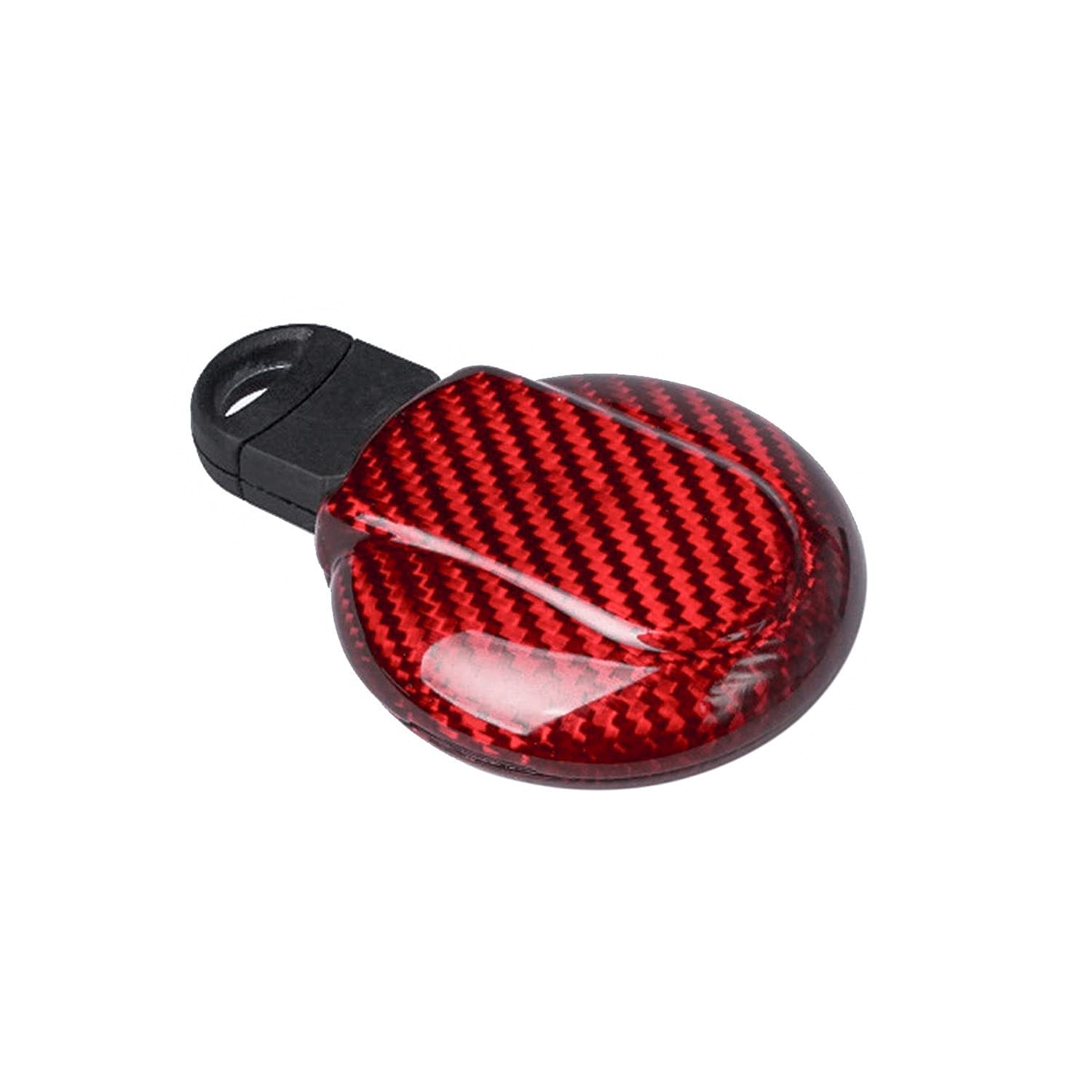 M.JVisun M.JVisun Carbon Fiber Key Fob Cover for BMW Mini Cooper S JCW F54 F55 F56 F57 F60 Remote Key Case Red for Men Women - View 6 of 8