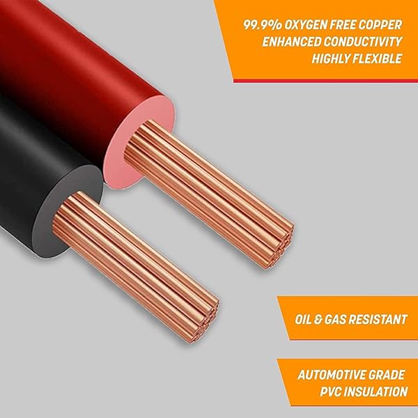 GS Power GS Power 10 AWG Oxygen Free Copper Wire 25 FT Red and Black Bonded Zip Cable for Car Audio Speaker and Automotive Wiring - View 5 of 8
