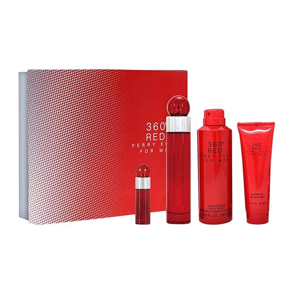 Perry Ellis Shop Perry Ellis 360 Red 4-Piece Gift Set for Men - Perfect Fragrance Gift!