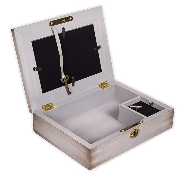 Cottage Garden Cottage Garden Grey Distressed Locket Music Box Plays Amazing Grace Perfect Gift for Music Lovers - View 2 of 4