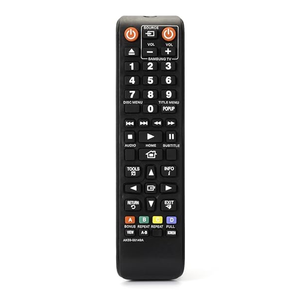 Kassionel Universal Replacement Remote AK59-00149A for Samsung Blu-Ray DVD Players BDF5100 BD-FM51 BD-FM57C BD-H5100 BD-H5900 BD-J5100 and more