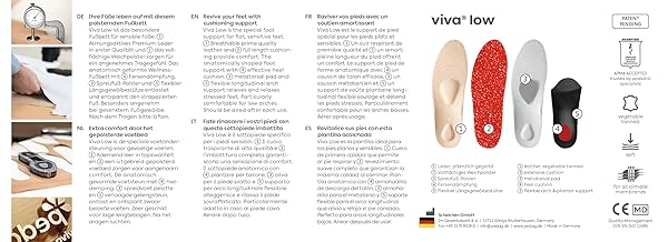 pedag Pedag Viva Low Handmade Arch Support Shoes for Plantar Fasciitis Relief with Heel Cushion and Odor Control in Tan for Women US 10 Men 7 EU 40 - View 9 of 9