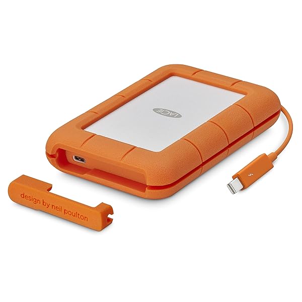 Seagate LaCie Rugged USB-C 5TB Portable External Hard Drive Drop Shock Dust Rain Resistant for Mac and PC - View 6 of 11