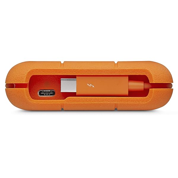 Seagate LaCie Rugged USB-C 5TB Portable External Hard Drive Drop Shock Dust Rain Resistant for Mac and PC - View 8 of 11