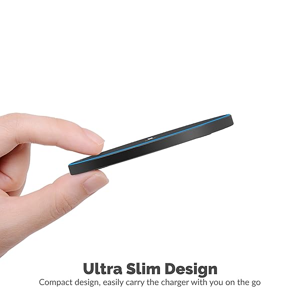 SABRENT SABRENT 10W Qi Wireless Fast Charger Pad Universally Compatible with All Qi Enabled Phones Black - View 7 of 8