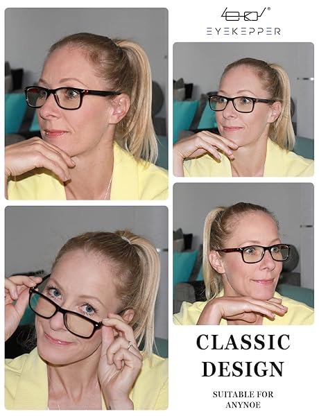 Eyekepper Eyekepper Computer Reading Glasses with UV Protection and Anti Glare Tortoise Frame +1.0 Strength - View 2 of 6