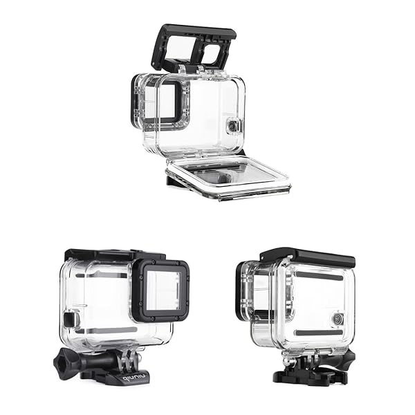 QiuNiu Standard Waterproof Dive Housing Case for GoPro Hero 5 6 Black Action Camera Up to 45 Meters No Lens Removal Needed Clear Design - View 5 of 8