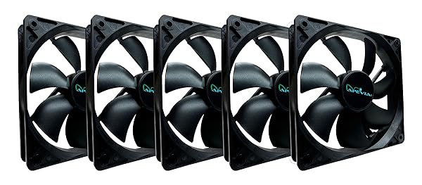 Apevia Apevia CF514S-BK 140mm Black Silent Case Fan 5 Pack for Efficient Cooling and Quiet Performance - View 2 of 5