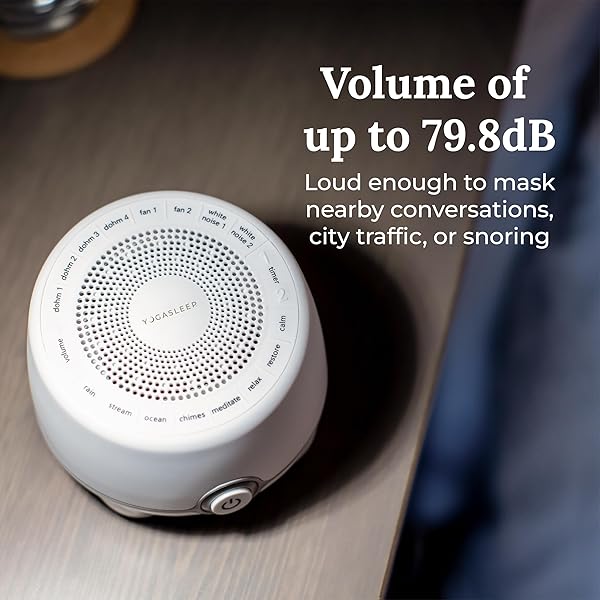 YOGASLEEP Yogasleep Whish White Noise Sound Machine with 16 Soothing Sounds for Sleep Aid Office Privacy and Travel Essentials - View 5 of 8