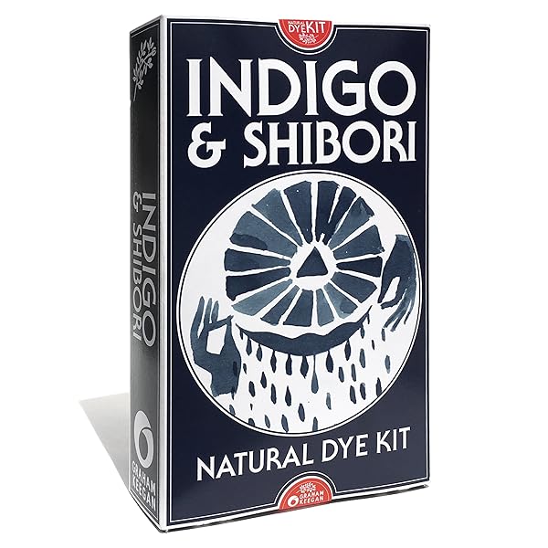 Graham Keegan Indigo and Shibori Natural Dye Kit for Vibrant Fabric Coloring and Eco-Friendly Crafting
