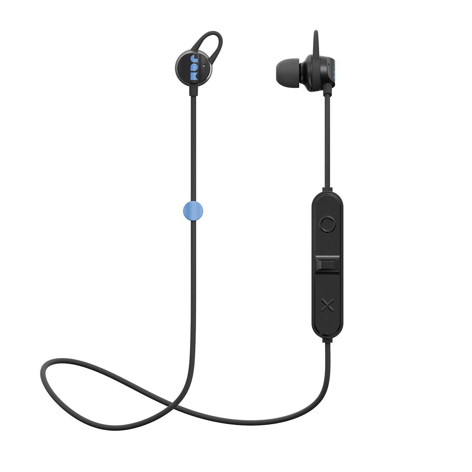 Jam Audio JAM Sweat Resistant Wireless Bluetooth Earbuds with 6 Hour Playtime and Hands-Free Calling Lightweight Sport Headphones Black