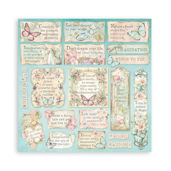 Stamperia Stamperia Intl Scrapbooking Paper - 10 Count Pack for Creative Projects | High-Quality Craft Supplies - View 4 of 10