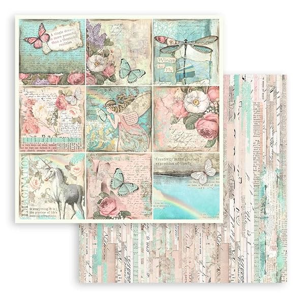 Stamperia Stamperia Intl Scrapbooking Paper - 10 Count Pack for Creative Projects | High-Quality Craft Supplies - View 8 of 10
