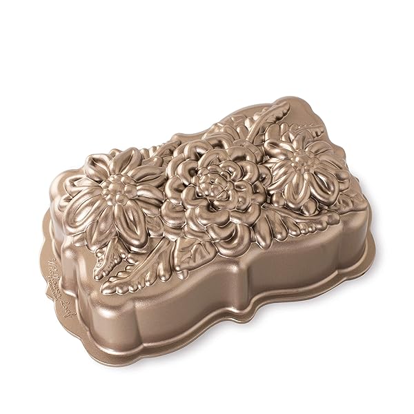 Nordic Ware Nordic Ware Wildflower Loaf Pan 6-Cup in Toffee - Perfect for Baking Delicious Bread & Cakes