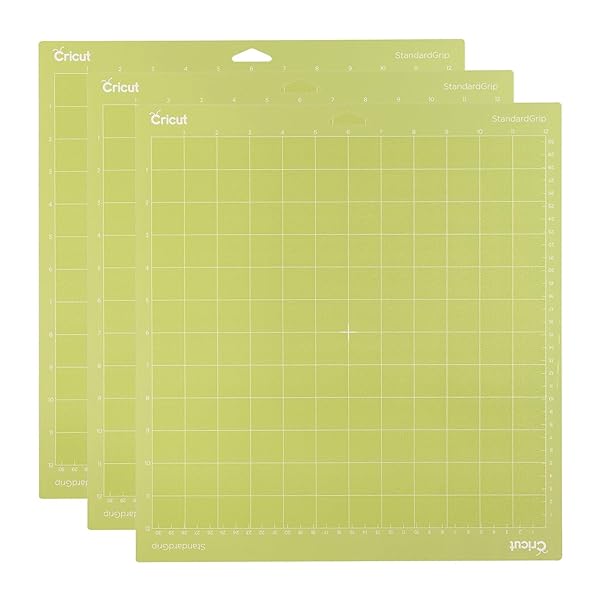 Cricut Buy Cricut StandardGrip 12x12 Cutting Mats - Reusable, Compatible with Explore & Maker, Perfect for Cardstock, Vinyl & More (3 Pack)