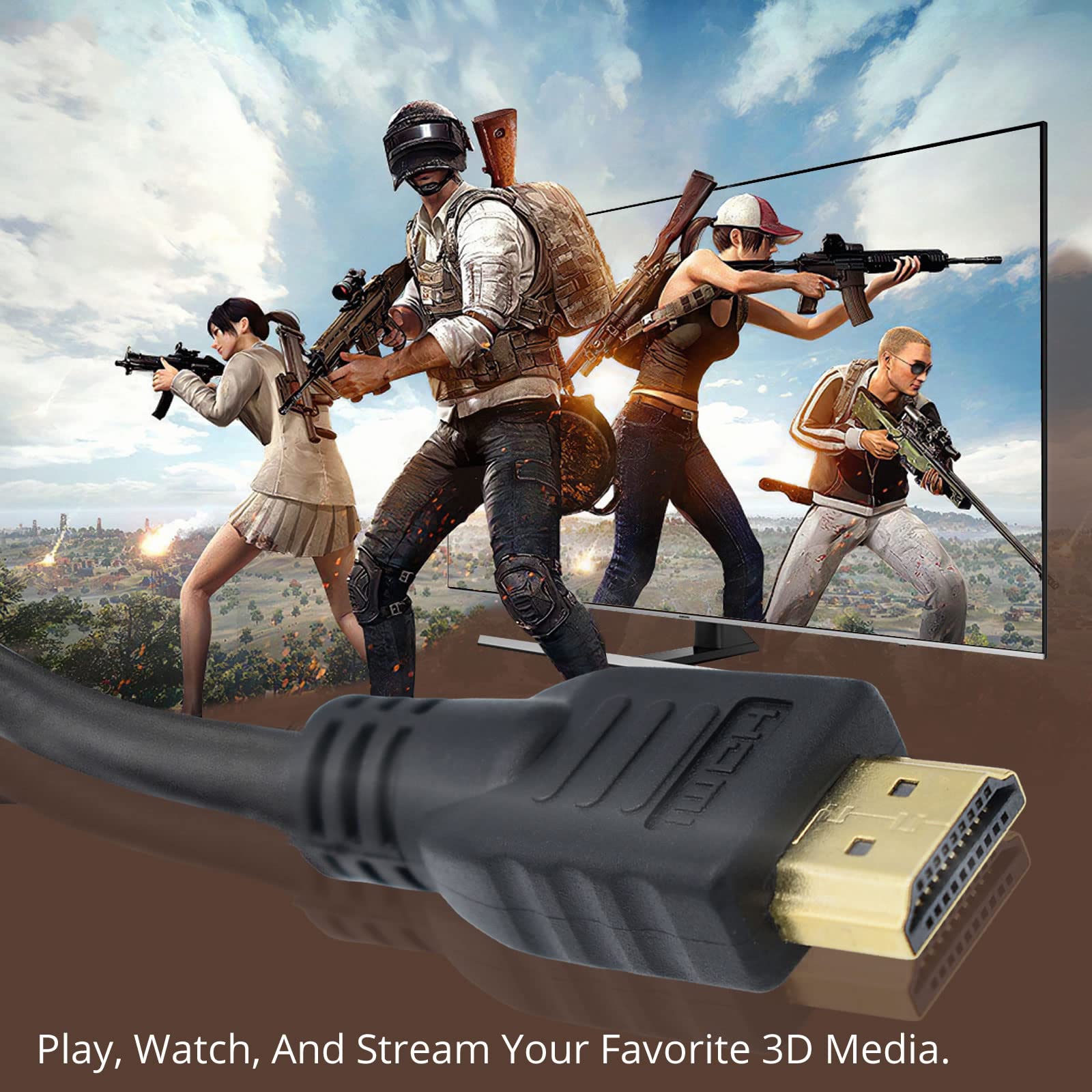 Master Cables Master Cables Roku HDMI Cable 2 Metre High Speed for Roku LT 1 2 3 4 Express and Streambar Seamless Streaming - View 7 of 7