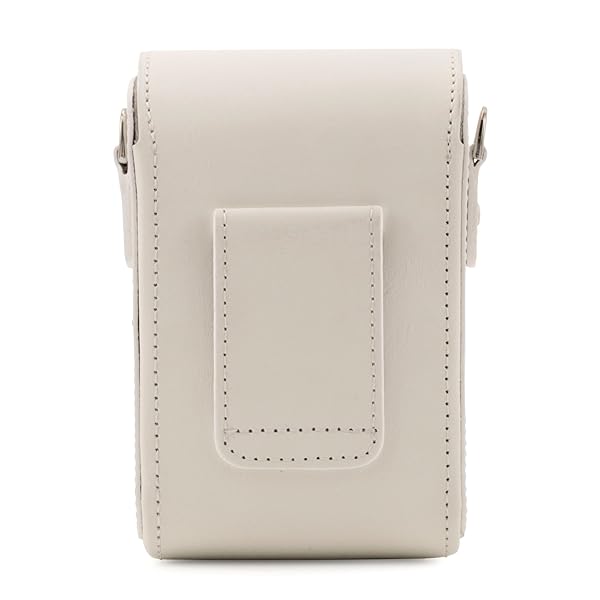 MegaGear Buy Mega Gear MG1416 Leather Case for Canon PowerShot G7 X Mark II - Stylish PU Leather, White with Strap - View 3 of 10