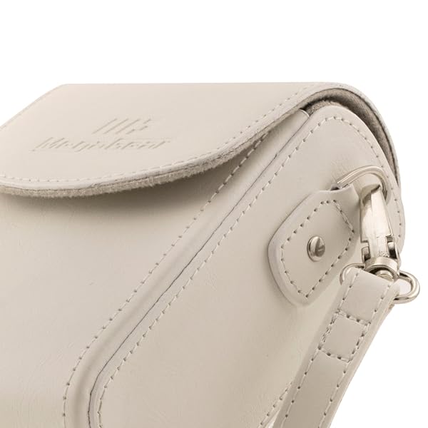 MegaGear Buy Mega Gear MG1416 Leather Case for Canon PowerShot G7 X Mark II - Stylish PU Leather, White with Strap - View 7 of 10