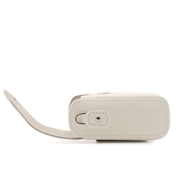 MegaGear Buy Mega Gear MG1416 Leather Case for Canon PowerShot G7 X Mark II - Stylish PU Leather, White with Strap - View 8 of 10