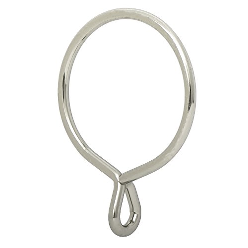 Ivilon "Ivilon Drapery Eyelet Curtain Rings - 2.3" Brushed Nickel Set of 14 for Easy Curtain Hook Installation"
