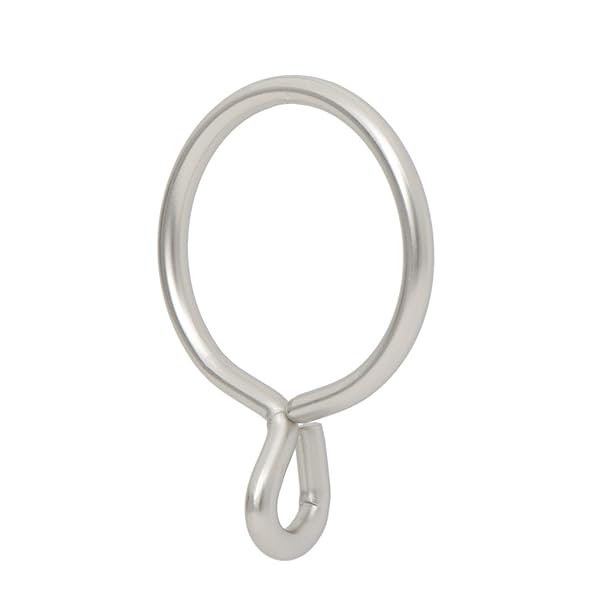 Ivilon "Ivilon Satin Nickel Drapery Eyelet Curtain Rings - 1.7" Set of 14 for Hook Pins"