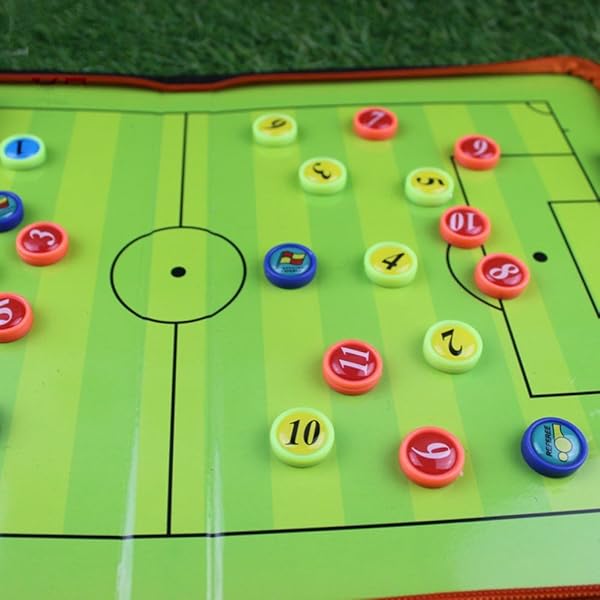 Wrzbest Wrzbest Portable Football Soccer Coaching Board with Dry Erase Clipboard and Professional Whistle for Coaches - View 5 of 7