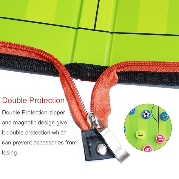 Wrzbest Wrzbest Portable Football Soccer Coaching Board with Dry Erase Clipboard and Professional Whistle for Coaches - View 7 of 7