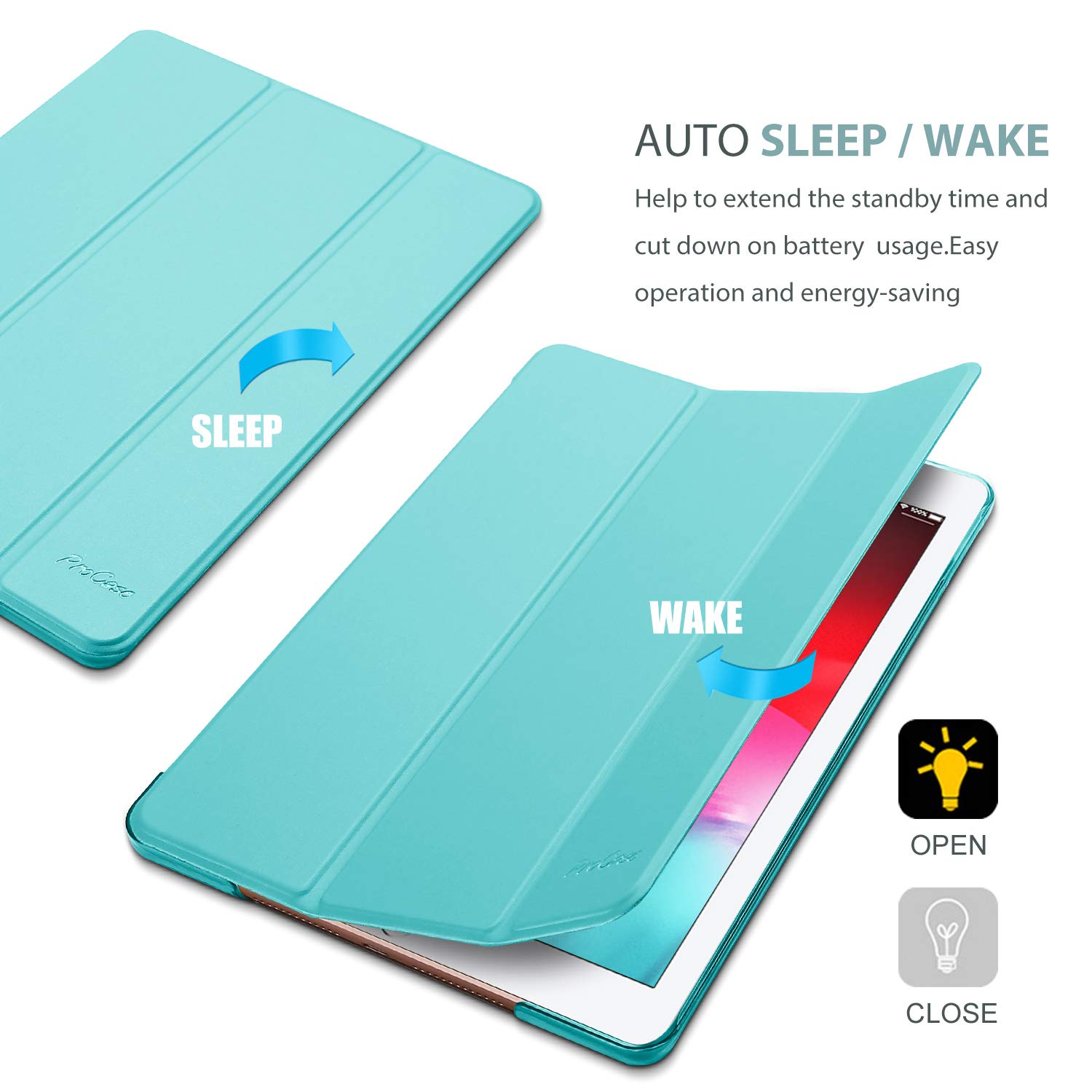 ProCase ProCase Smart Case for iPad Mini 4 Ultra Slim Lightweight Stand Cover Translucent Frosted Back Gold 7.9 Inch 2015 Model A1538 A1550 - View 7 of 9