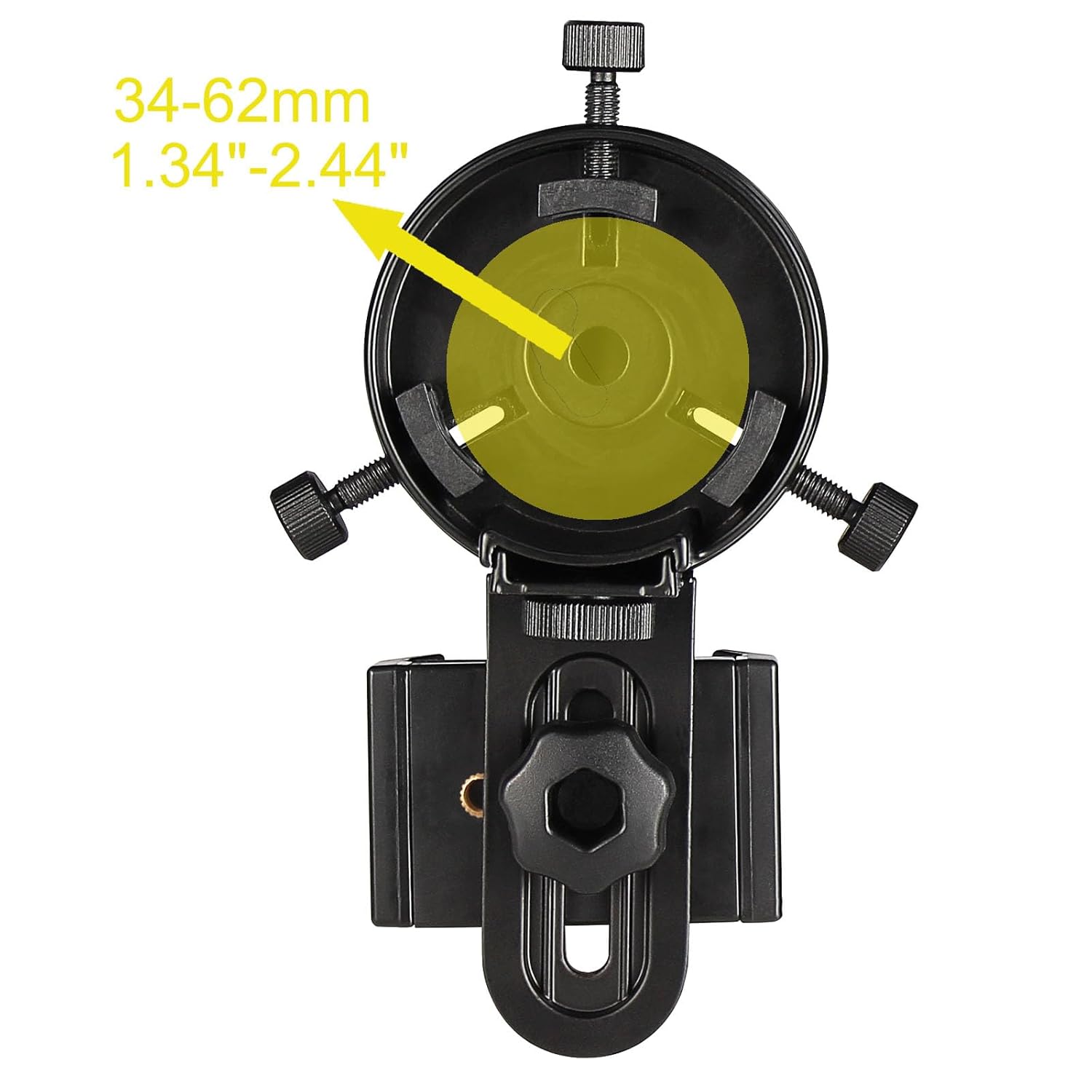 SOLOMARK Cell Phone Adapter Mount for Spotting Scopes Binoculars and Telescopes Compatible with iPhone 6Plus Samsung HTC LG and More - View 5 of 6