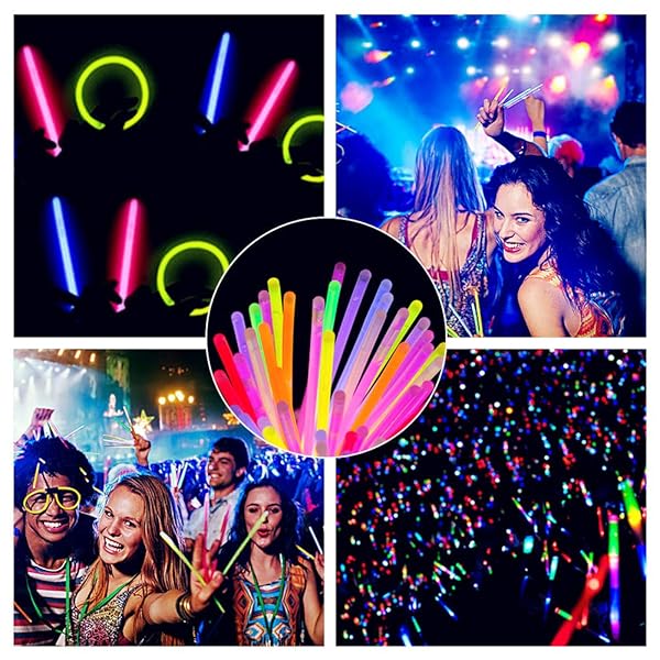 Glow Fever Glow Fever Glow Sticks Bulk 100ct Premium Glow in The Dark Party Supplies Super Bright Lasts Up to 12 Hours Ideal for Birthdays and Halloween - View 7 of 8