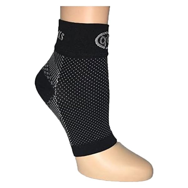 GBM mmHg Compression Foot Sleeves for Men and Women Best Plantar Fasciitis Pain Relief Sleeve with Arch Support for Sports Travel and Everyday Use Black Medium