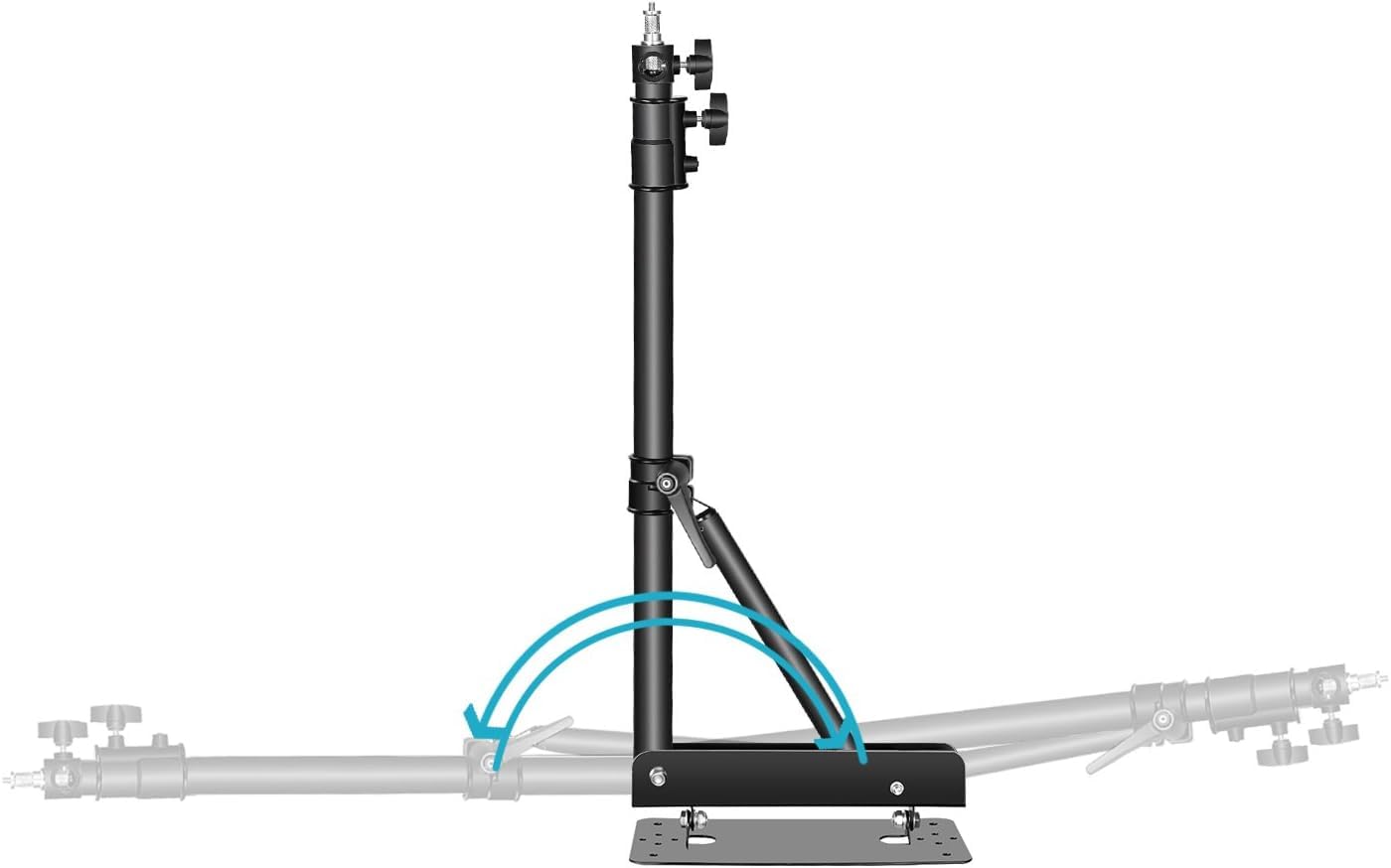 NEEWER Neewer Triangle Wall Mount Arm for Photography Studio Strobe Monolight Softboxes Umbrellas Reflectors 180cm Black - View 5 of 8