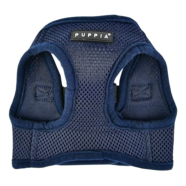 Puppia PUPPIA International Soft Harness B Vest X-Large Navy for Comfortable Dog Walking