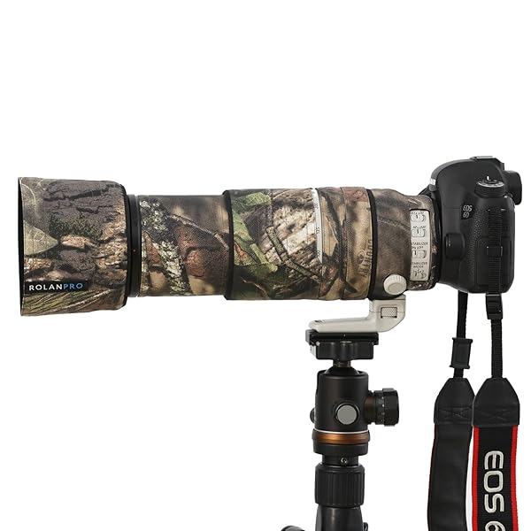 Rolanpro ROLANPRO Waterproof Camouflage Lens Cover for Canon EF 100-400mm f4.5-5.6 L II USM - Ultimate Protection Sleeve