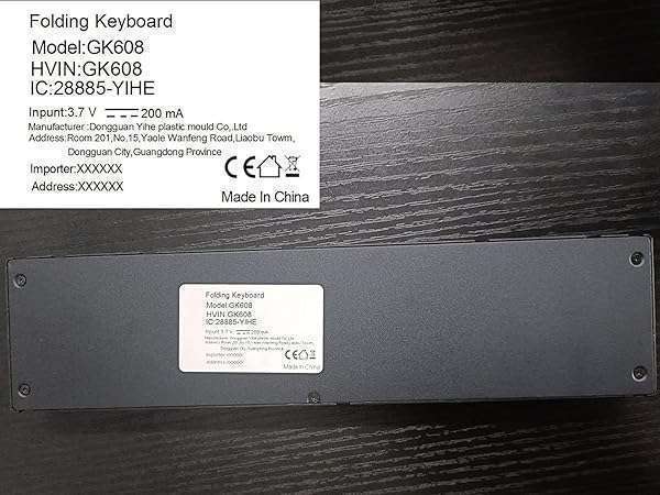 Geyes Geyes Foldable Bluetooth Keyboard: Portable Wireless Keyboard for iPhone, iPad, Tablets & Laptops - Compact Aluminum Design - View 9 of 9