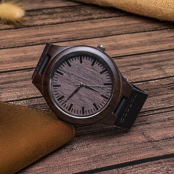 KOSTING KOSTING Engraved Wooden Watch Unique Wedding Gift for Husband or Boyfriend Perfect Anniversary Present - View 4 of 7