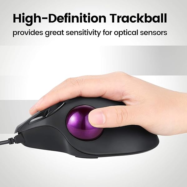 Perixx PERIPRO-303GP 34mm Replacement Trackball Glossy Purple Ball for Logitech M570 MX Ergo PERIMICE-517 717 Smooth Precise Control - View 6 of 8