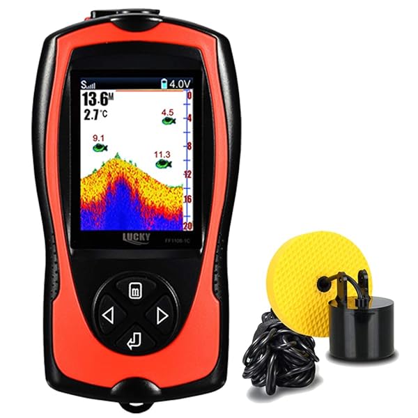 LUCKY LUCKY Portable Fish Finder Handheld Kayak Depth Finder Sonar Sensor for Boat and Sea Fishing - View 2 of 9