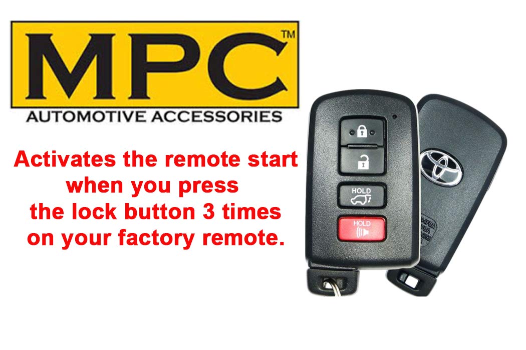 MPC MPC Remote Start Kit for Toyota Highlander 2014 to 2019 Easy Install Plug and Play Push Lock 3X to Start USA Tech Support - View 4 of 6