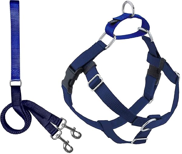 2 Hounds Design 2 Hounds Design Freedom No Pull Dog Harness Adjustable Easy Walking Comfortable Control for Small Medium Large Dogs Made in USA Navy