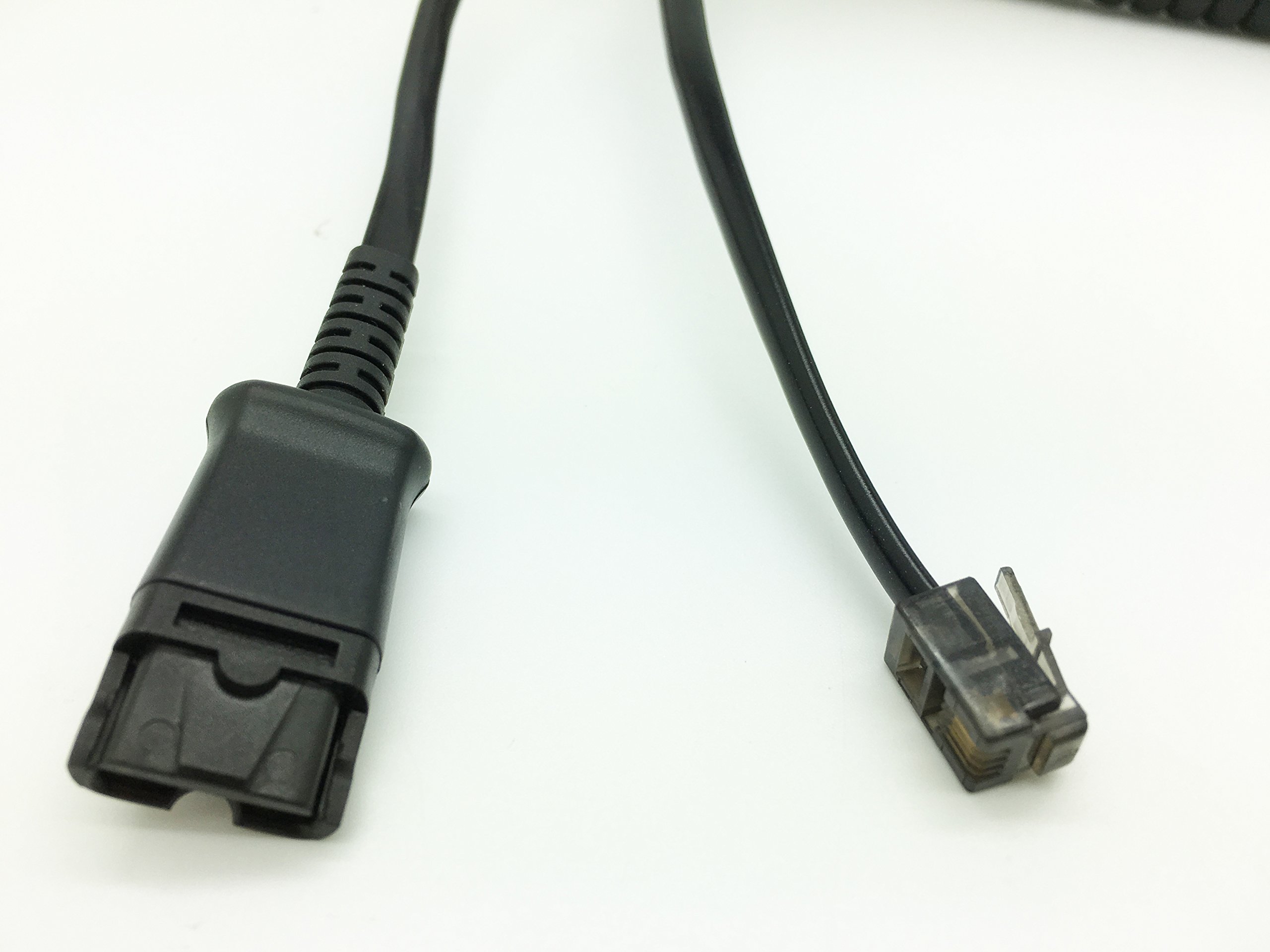 Premium Quick Disconnect Cable for Mitel Plantronics U10P Polaris H-Series Headsets with Amplifier Compatible with Polycom Avaya Nortel Aastra - View 2 of 2