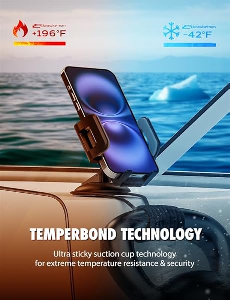 XVenture Xventure Griplox Suction Mount Phone Holder Black for Secure and Convenient Device Support - View 6 of 10