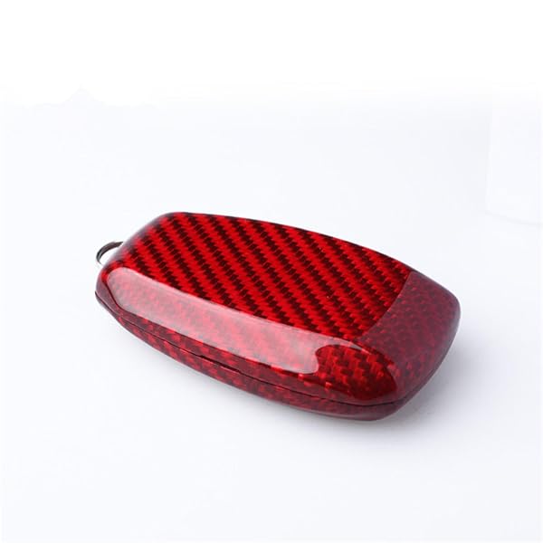 M.JVisun Carbon Fiber Case for Subaru Key Fob Genuine Cover for Outback Forester XV Legacy Levorg Smart Keyless Remote Red - View 10 of 10