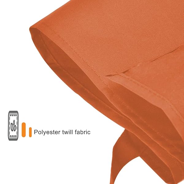 TSD STORY TSD STORY Orange Plain Bib Aprons Bulk for Adults with 2 Pockets Size 24X28 Ideal for Cooking and Painting 15PCS - View 7 of 9