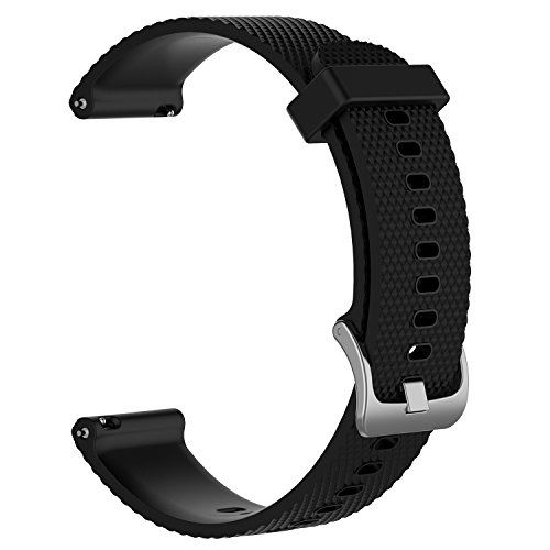 ZSZCXD Garmin Vivoactive 3 Compatible 20mm Silicone Replacement Wristband Quick Release Strap for Vivoactive 3 Vivomove HR Forerunner 245 Venu Sq