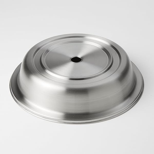American Metalcraft "American Metalcraft PC1062E Round Plate Cover - 10.375" to 10.625" with English-Style Foot"