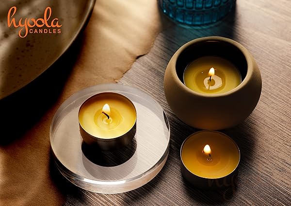 Hyoola Hyoola Tealight Citronella Candles - 100 Pack, DEET Free, 4-Hour Burn for Effective Mosquito Repellent - View 7 of 9