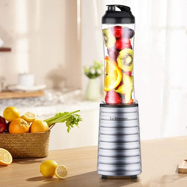 La Reveuse La Reveuse Smoothies Blender 300 Watt with 18 oz BPA Free Travel Bottle Dishwasher Safe for Easy Blending on the Go - View 8 of 10