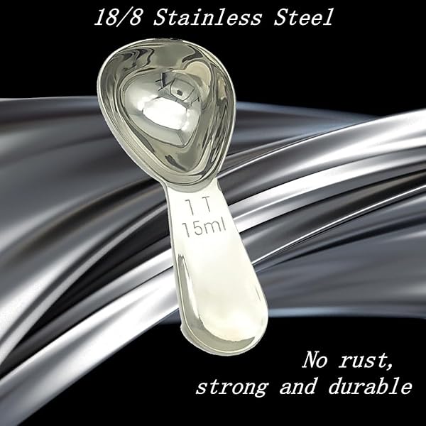CoaGu CoaGu Short Handle Coffee Scoop 15ml Stainless Steel Measuring Spoon for Coffee Spices Protein Powder Compact Dishwasher Safe Rust Resistant - View 7 of 9