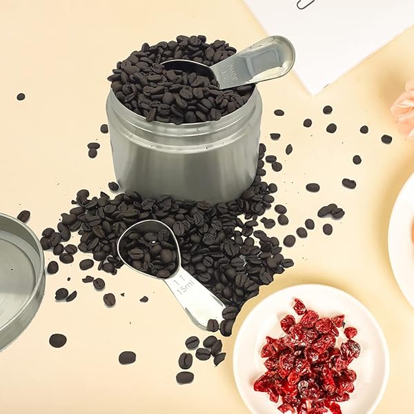 CoaGu CoaGu Short Handle Coffee Scoop 15ml Stainless Steel Measuring Spoon for Coffee Spices Protein Powder Compact Dishwasher Safe Rust Resistant - View 9 of 9